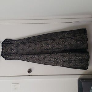 Floor length lace ballgown